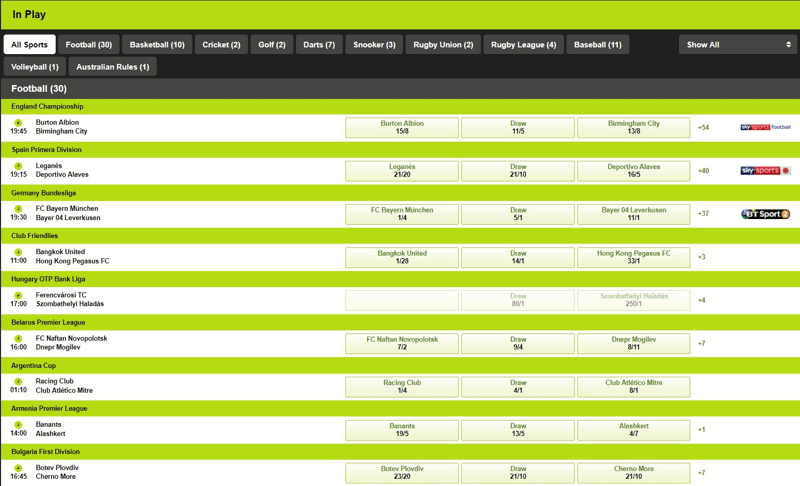 Totesport In Play